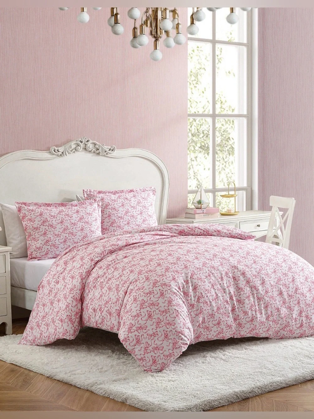 Betsey Johnson Ballet Bows 3-Pc. Duvet Cover Set, King